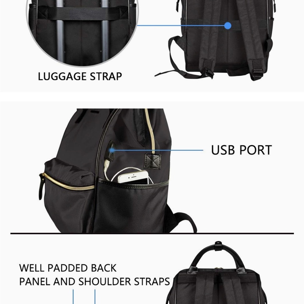 Kroser Stylish Laptop Backpack 15.6 Inch With Usb Por… Gem